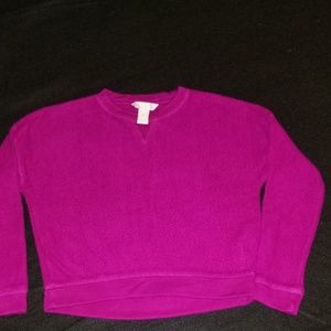 Forever21 Girls Faux Fur Sweatshirt 7/8